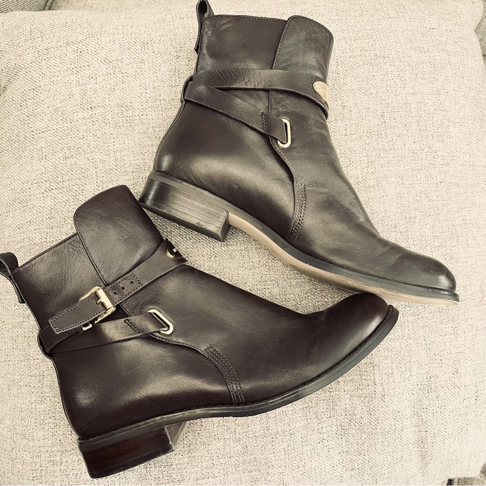 Michael Kors Arley Womens 6,5 Brown Leather Ankle Boots Booties Shoes